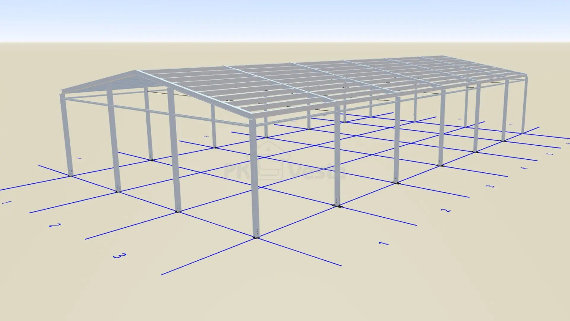 ПК «Веста» объявляет о заказе быстровозводимого мини склада/офиса 18 х 35 х 5.2 (ЛСТК) в г. Дмитров, Россия