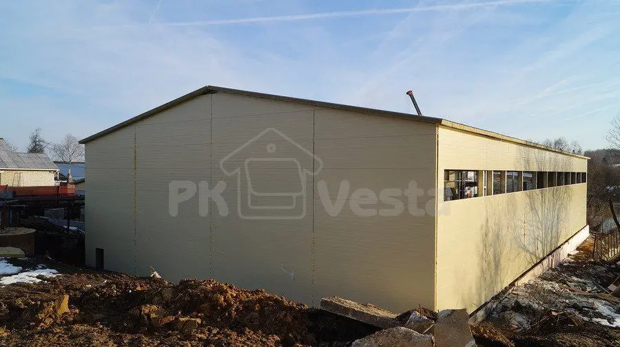 ПК Веста объявляет о завершение монтажа стальных конструкций фармацевтической фабрики в Рязанской обл., Россия