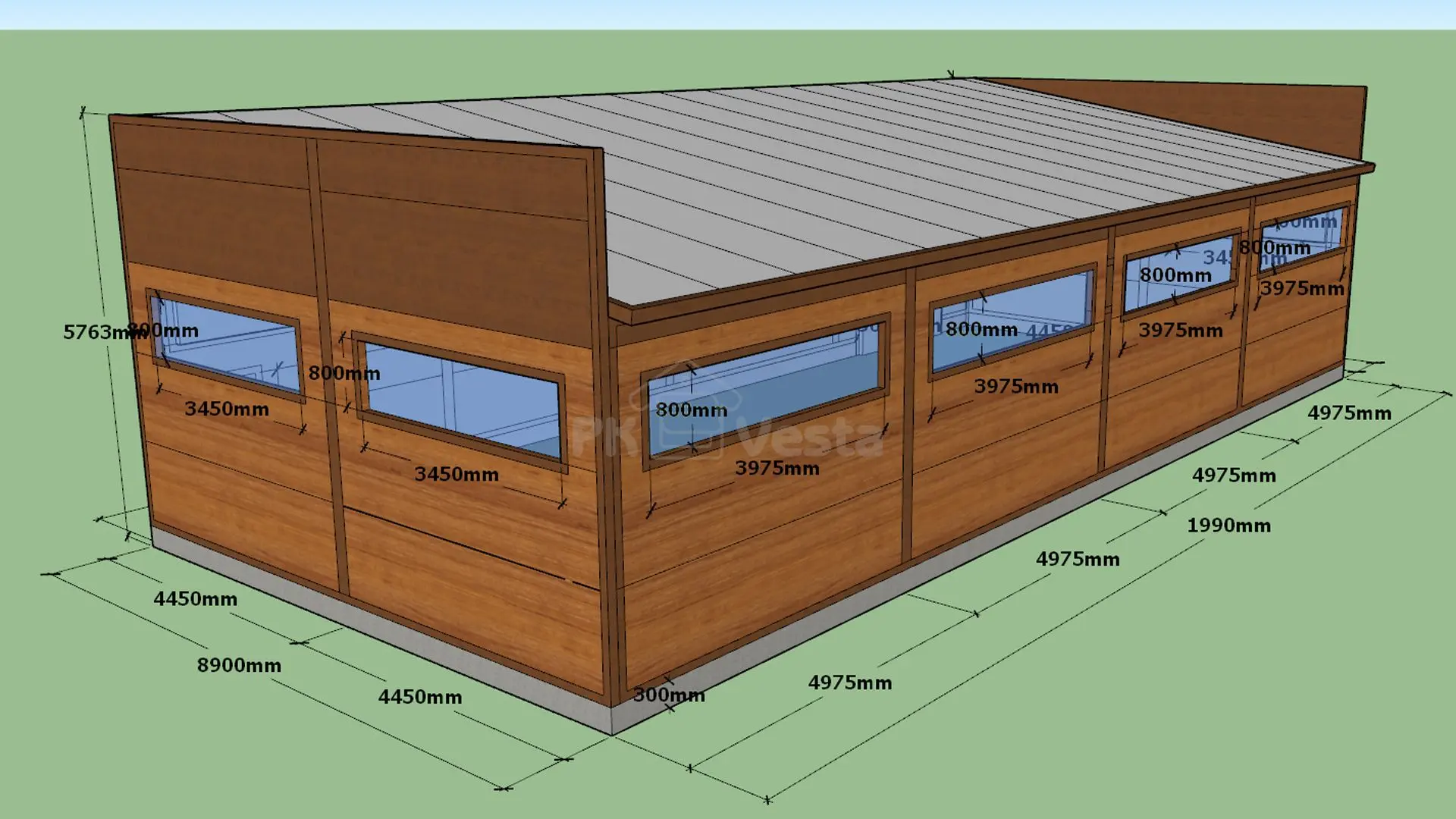 ПК «Веста» объявляет о заказе быстровозводимой автомастерской 8.9 х 19.9 х 3.6 в г. Новомосковск, Россия