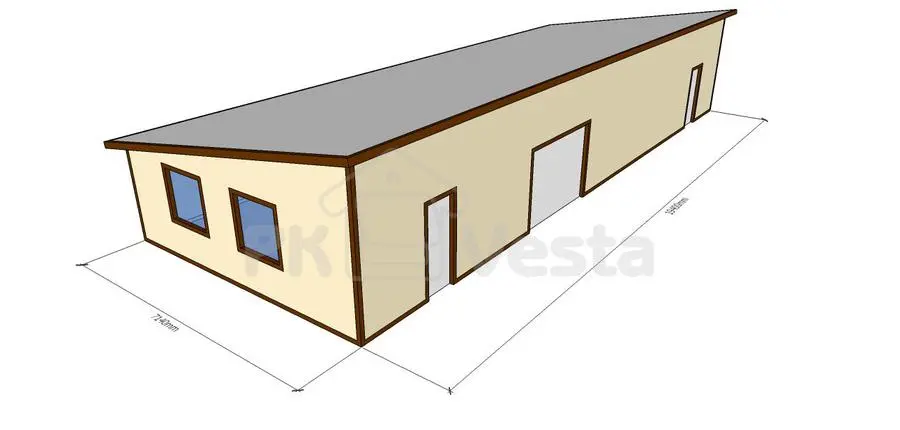 Продажа нового комплекта модульного здания 7.14Шх19.4Дх3.6В со склада – за полцены!