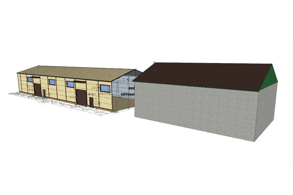 Завод ПК Веста объявляет о заказе быстровозводимого склада/производства 13.3х42х6 для изготовления обоев в г. Тула, Россия