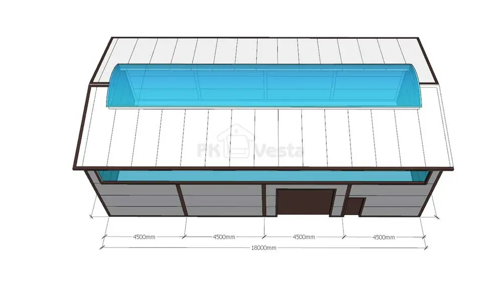 ПК Веста объявляет о заказе мини склада 9Ш х 18Дх 5В из ЛСТК для хранения кабельной продукции и электроники в г. Шатура, Россия