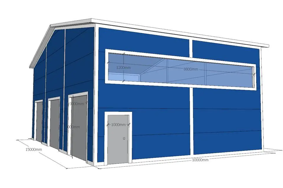 Завод ПК Веста объявляет о замещении заказа на быстровозводимый автосервис 15Ш х 10Д х 4В в г. Венев, Россия