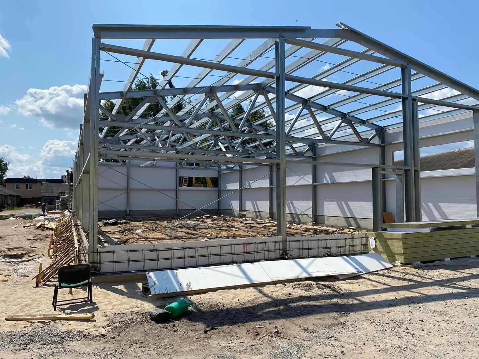 Завод ПК Веста объявляет об экспортном заказе быстровозводимого мебельного цеха с офисом 15х30х4.2 в г. Могилев, Беларусь