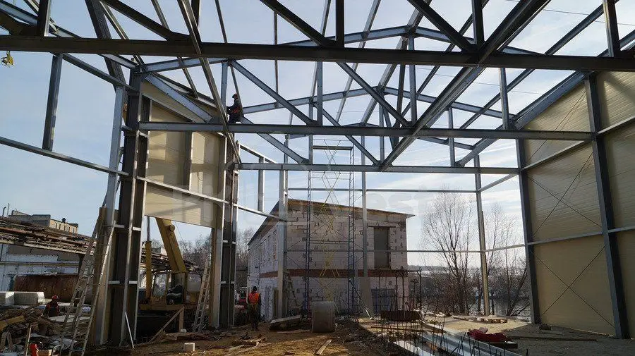 ПК Веста объявляет о завершение монтажа стальных конструкций фармацевтической фабрики в Рязанской обл., Россия