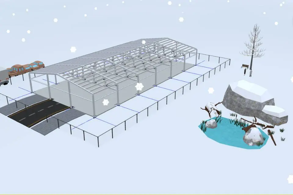 Завод ПК Веста объявляет о заказе быстровозводимого магазина 18х36х3 в г. Рязань, Россия