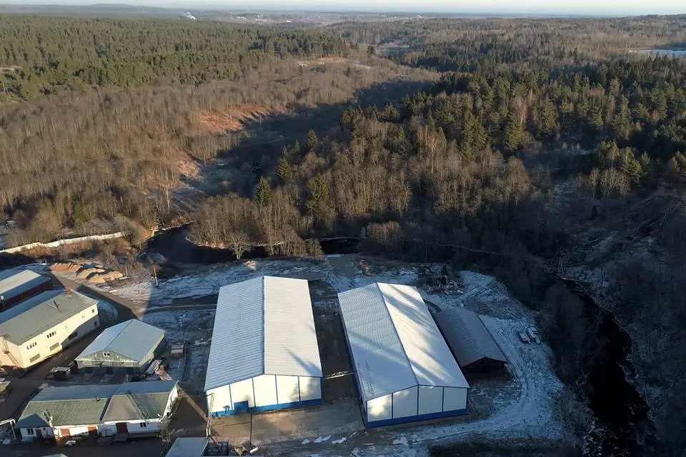 Завод ПК Веста объявляет о завершении быстровозводимого склада 24х60х6 из ЛСТК в д. Окуловка, Россия