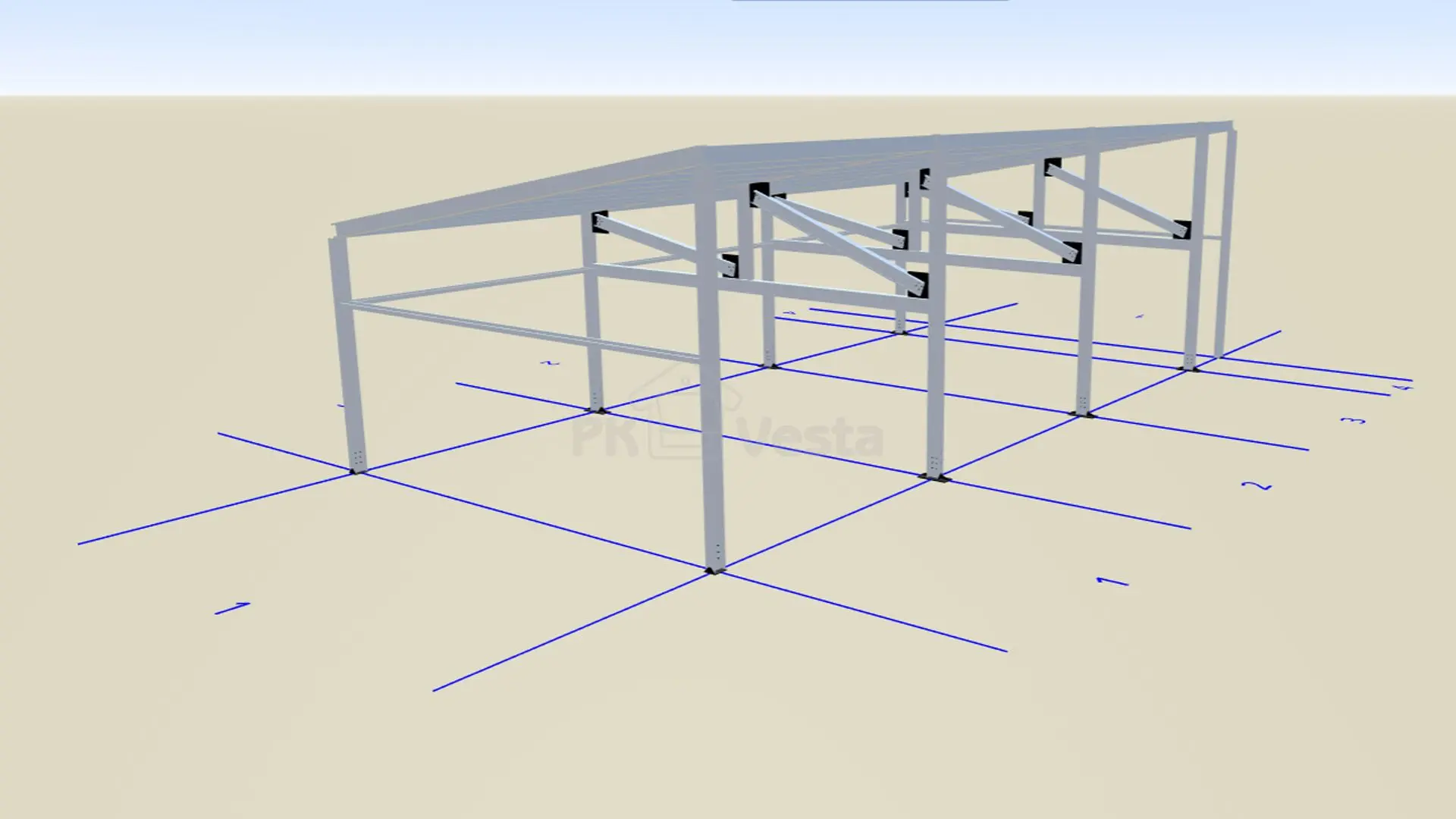 ПК «Веста» объявляет о заказе быстровозводимой автомастерской 8.9 х 19.9 х 3.6 в г. Новомосковск, Россия
