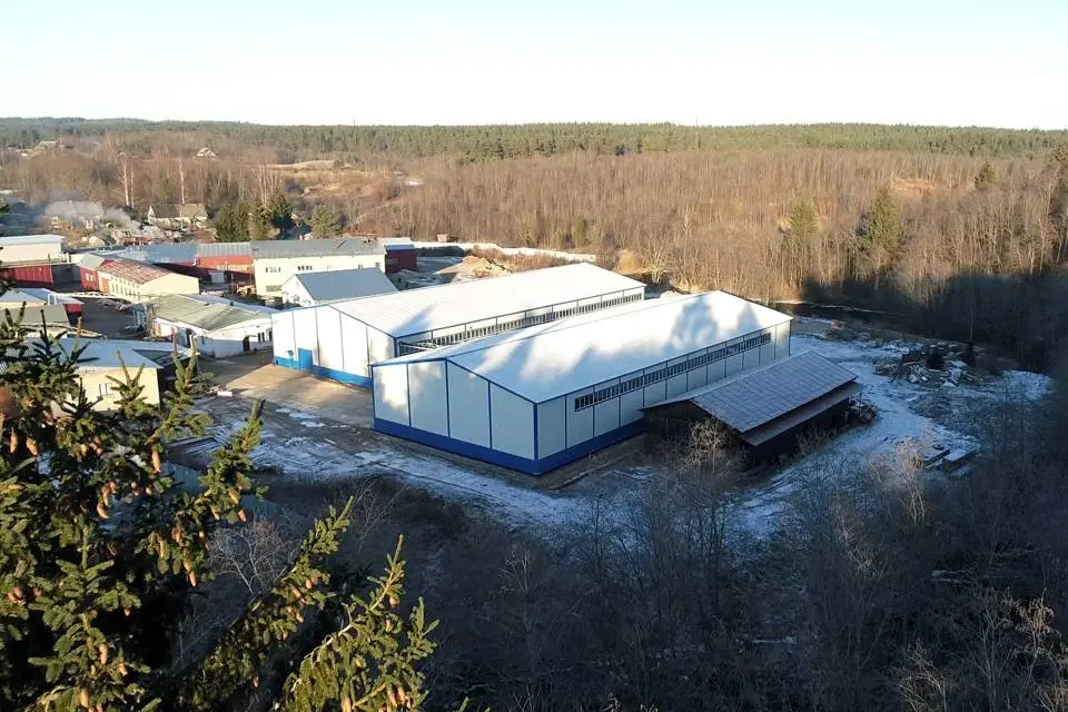 Завод ПК Веста объявляет о завершении быстровозводимого склада 24х60х6 из ЛСТК в д. Окуловка, Россия