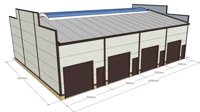 ПК Веста объявляет о заказе автосервиса и мастерской 15Ш х 20Д х 4В из ЛСТК в г. Москва, Россия