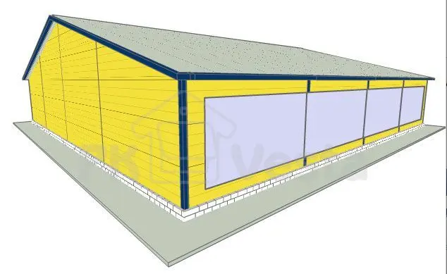 ПК «Веста» объявляет о завершении монтажа быстровозводимого здания магазина в г. Тула, Россия