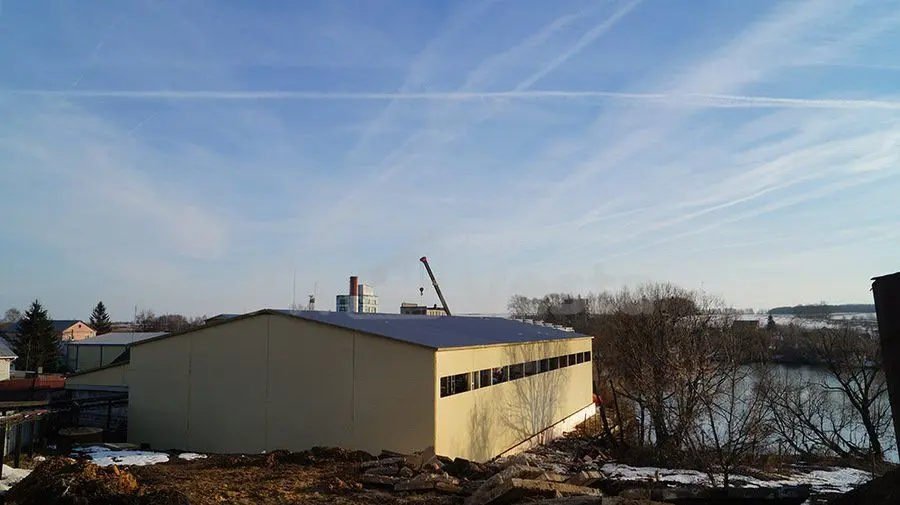 ПК Веста объявляет о завершение монтажа стальных конструкций фармацевтической фабрики в Рязанской обл., Россия