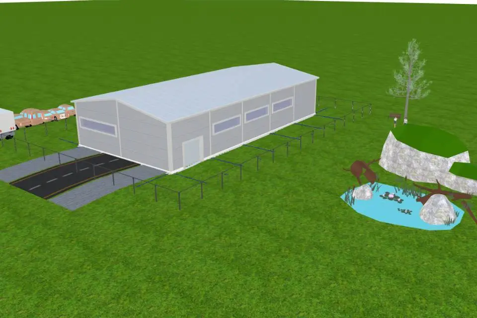 Завод ПК Веста объявляет об экспортном заказе быстровозводимого мебельного цеха с офисом 15х30х4.2 в г. Могилев, Беларусь