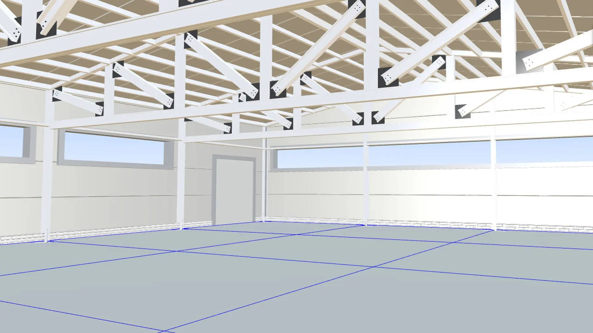 167. Быстровозводимый цех 18х24х4 и склад 6х6х3 для изготовления антенных систем в г. Химки, Россия