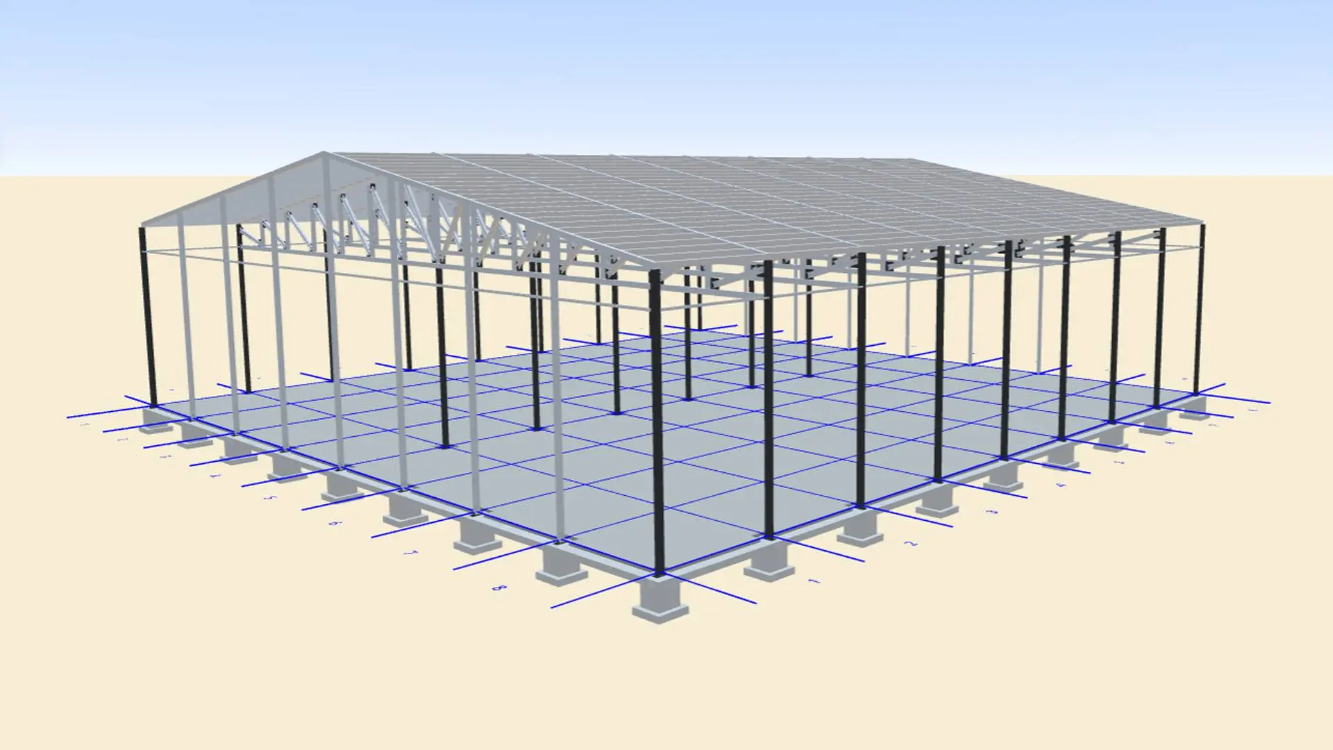 Завод ПК Веста объявляет о заказе быстровозводимого цеха 48х48х10 по производству чемоданов в г. Узловая, Россия
