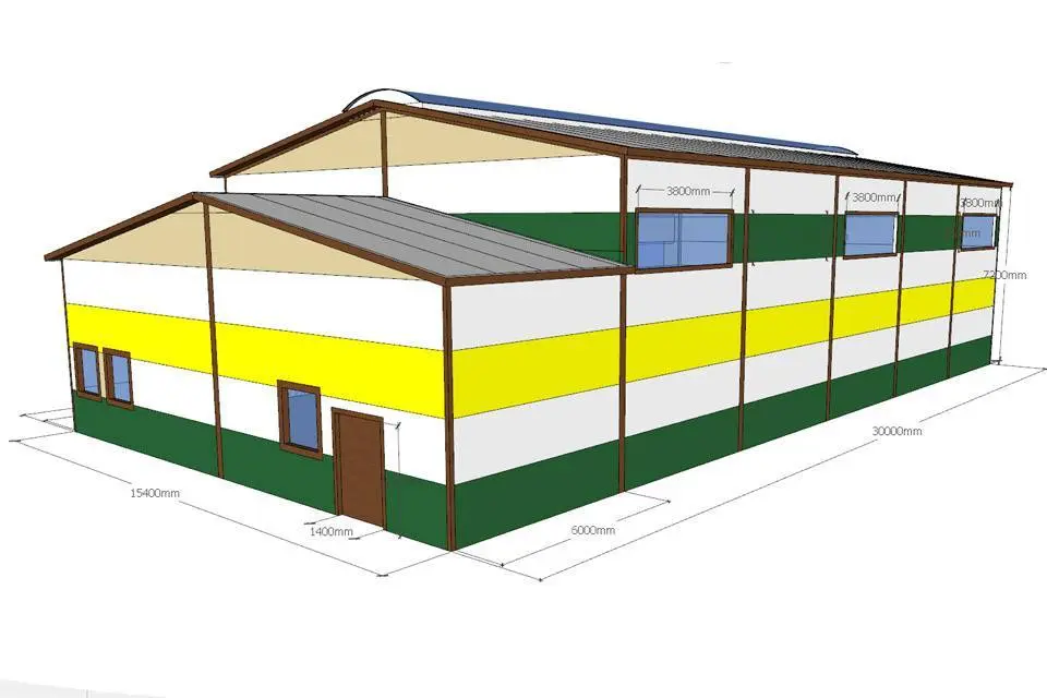 134. Быстровозводимый спортивный зал 15х30х7 в г. Благовещенск, Россия