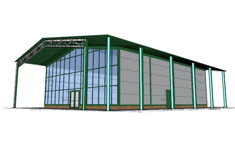 Завод ПК Веста объявляет об экспортном заказе быстровозводимого магазина 18х24х6 в г. Могилев, Беларусь