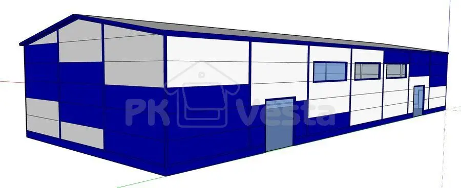 ПК «Веста» объявляет о заказе быстровозводимого мебельного цеха 15Ш х 42Д х 7В в г. Чехов, Россия