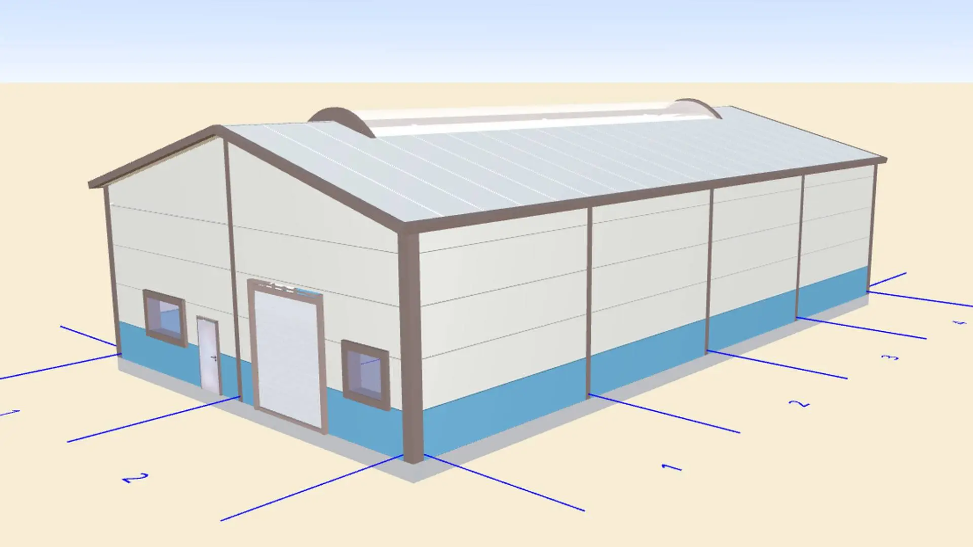 Завод ПК Веста объявляет о заказе быстровозводимого ангара 12Ш х 24Д х 4В из ЛСТК для хранения лодок в г. Омск, Россия