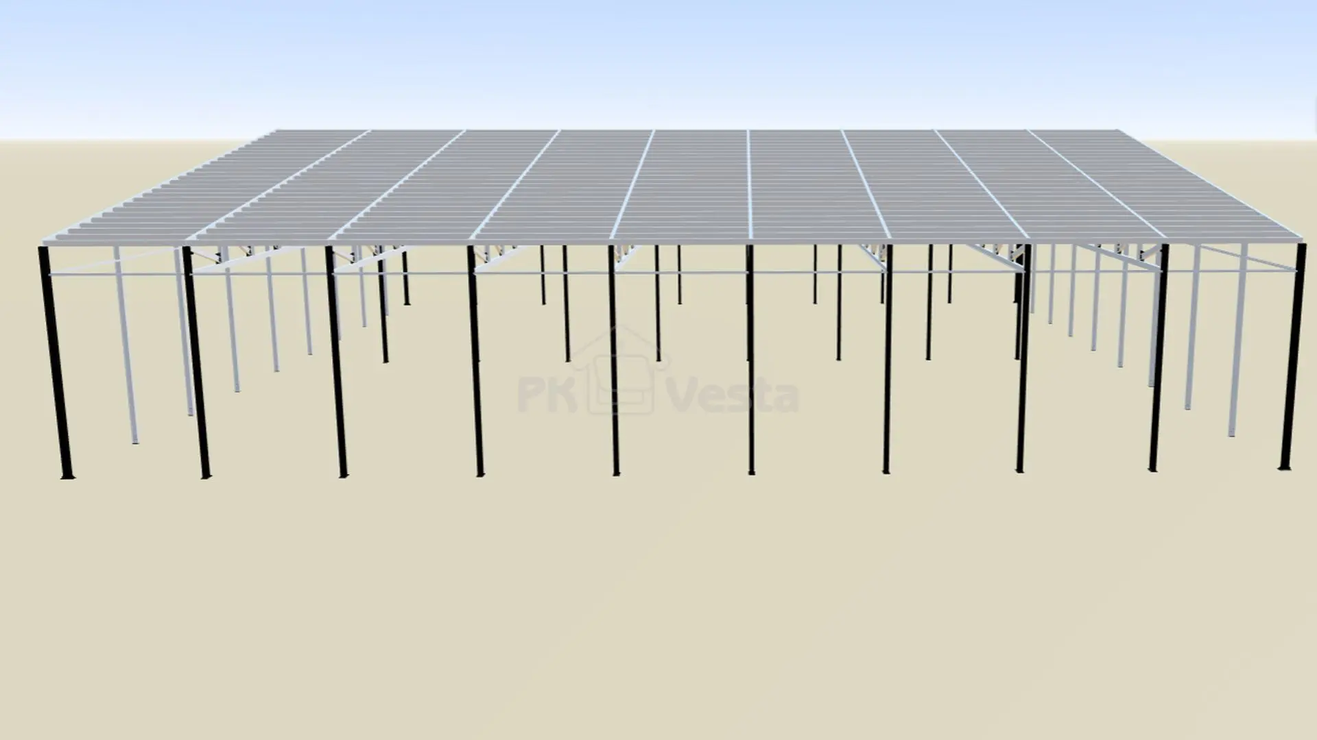 ПК «Веста» объявляет о заказе быстровозводимого склада и перерабатывающего центра 54 х 54 х 10.2 по изготовлению концентрированных соков около г. Липецк, Россия