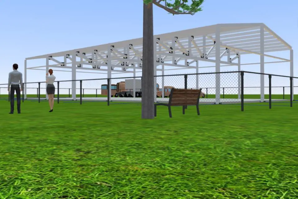 Завод ПК Веста объявляет об экспортном заказе быстровозводимого мебельного цеха с офисом 15х30х4.2 в г. Могилев, Беларусь