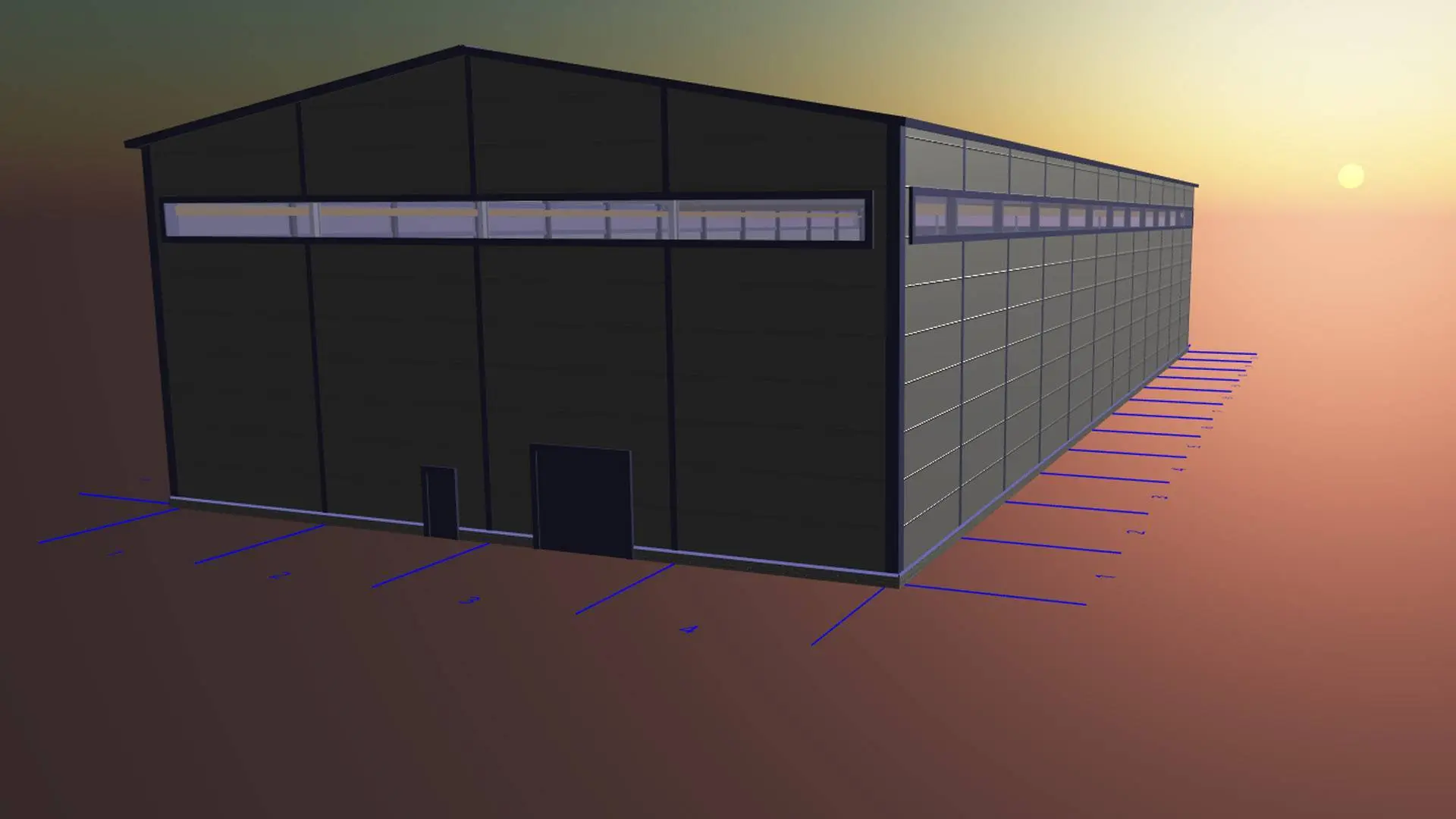 ПК Веста объявляет о заказе проекта на 2 складских комплекса 24 х 60 х 10 для одного из военных заводов в г. Тула, Россия.