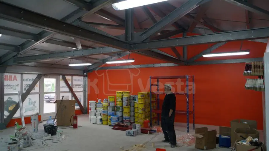 ПК «Веста» объявляет о сдаче в эксплуатацию быстровозводимого магазина строительных материалов в г. Химки, Россия