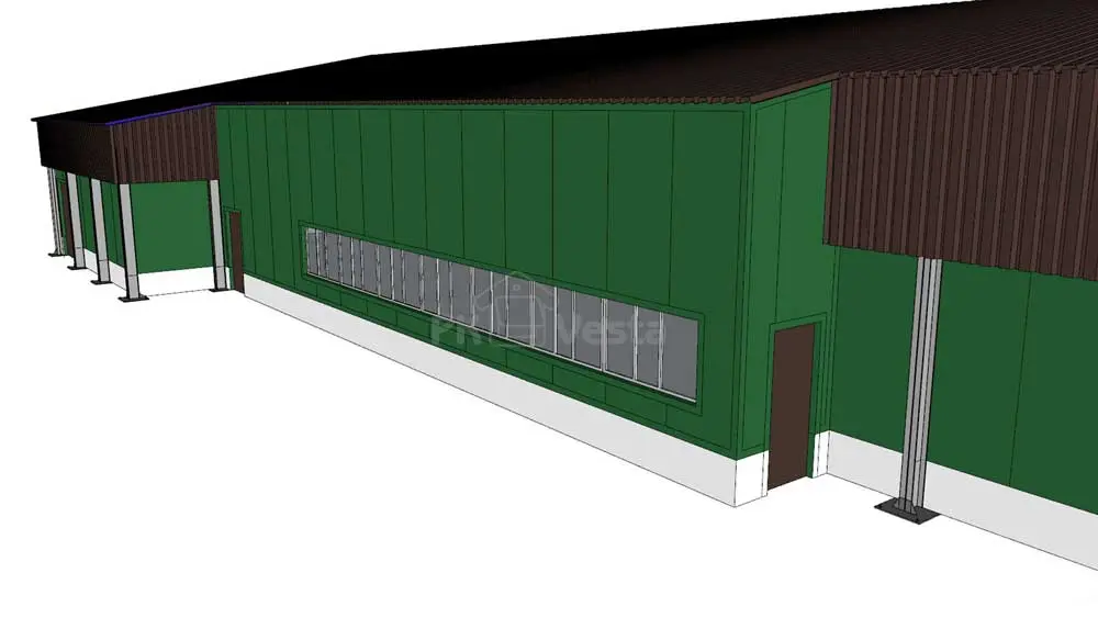 ПК Веста объявляет о заказе стальных конструкций для птицеводческого комплекса из 4 зданий 15Ш х 115Д х 3В из ЛСТК в Тульской области, Россия