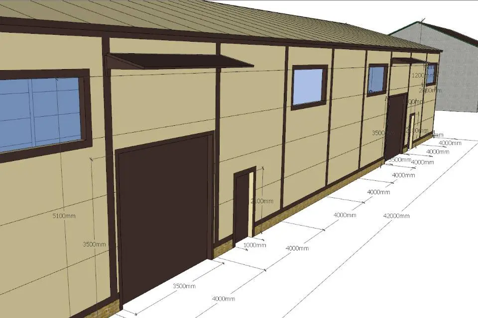 Завод ПК Веста объявляет о заказе быстровозводимого склада/производства 13.3х42х6 для изготовления обоев в г. Тула, Россия