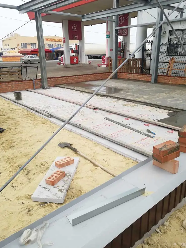 ПК «Веста» объявляет о начале монтажа быстровозводимого кафе 8 х 15 х 5.4 из ЛСТК с необычным дизайном в г. Элиста, Россия