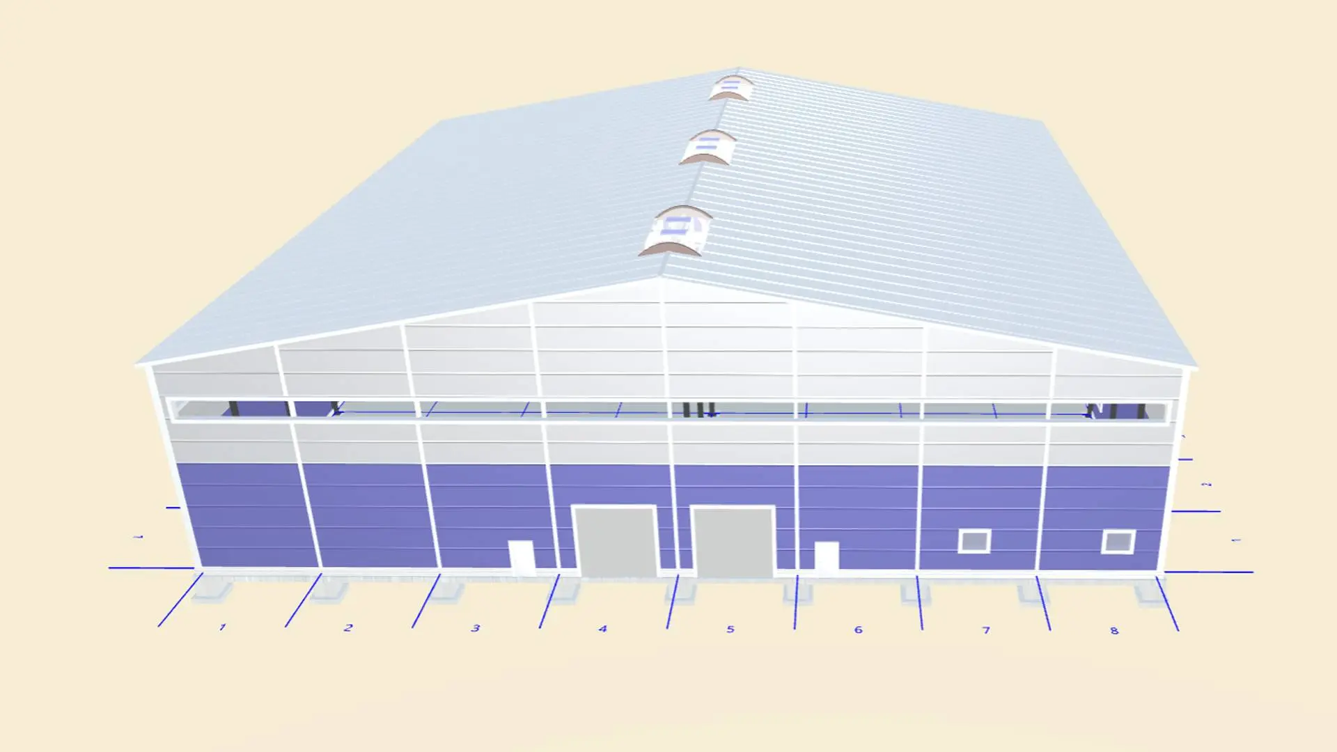 Завод ПК Веста объявляет о заказе быстровозводимого цеха 48х48х10 по производству чемоданов в г. Узловая, Россия