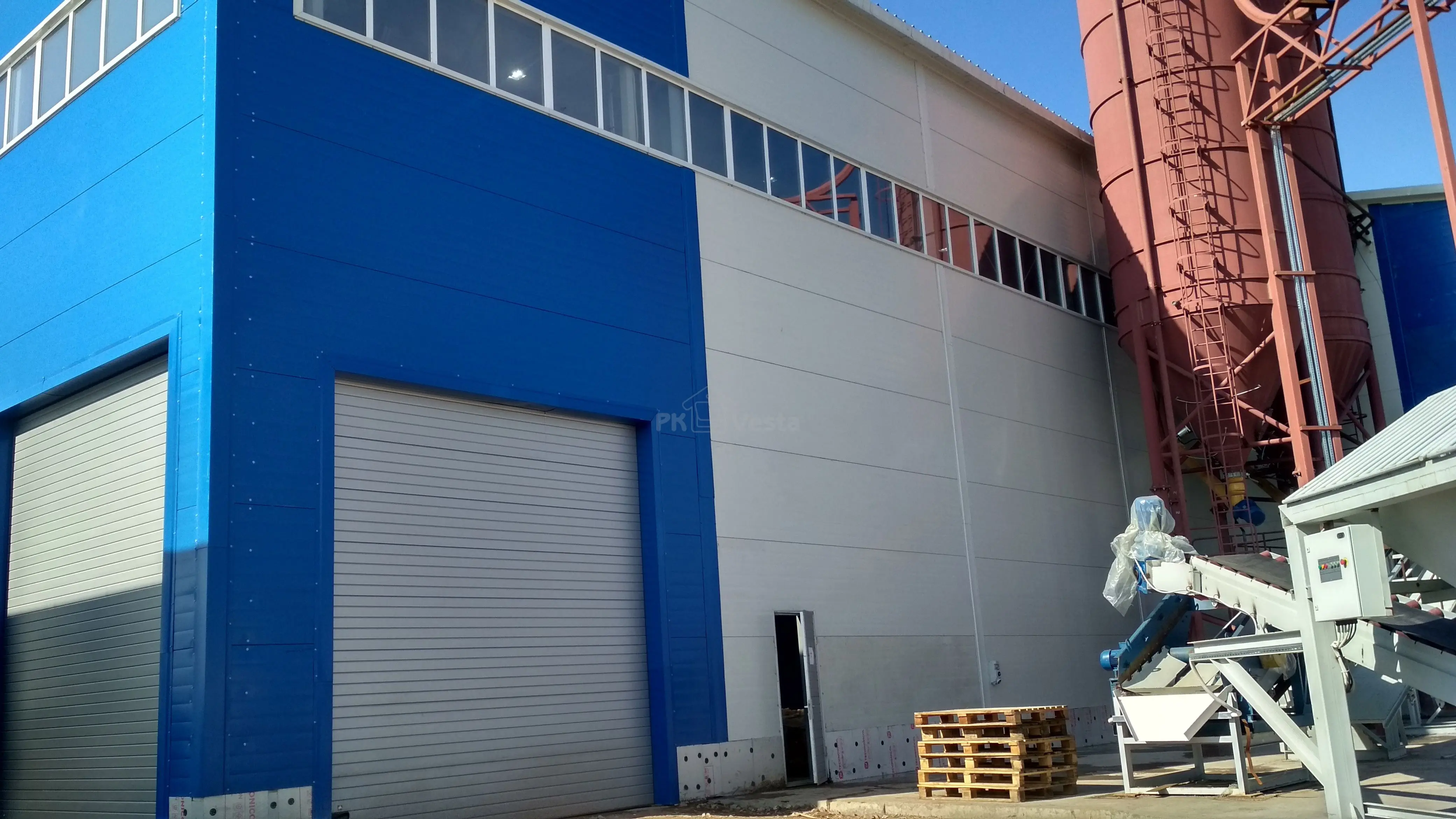 ПК Веста объявляет о завершение монтажа быстровозводимого промышленного комплекса/Складов 42Ш х 48Д х 11В по изготовлению дорожной плитки в г. Астана, Казахстан