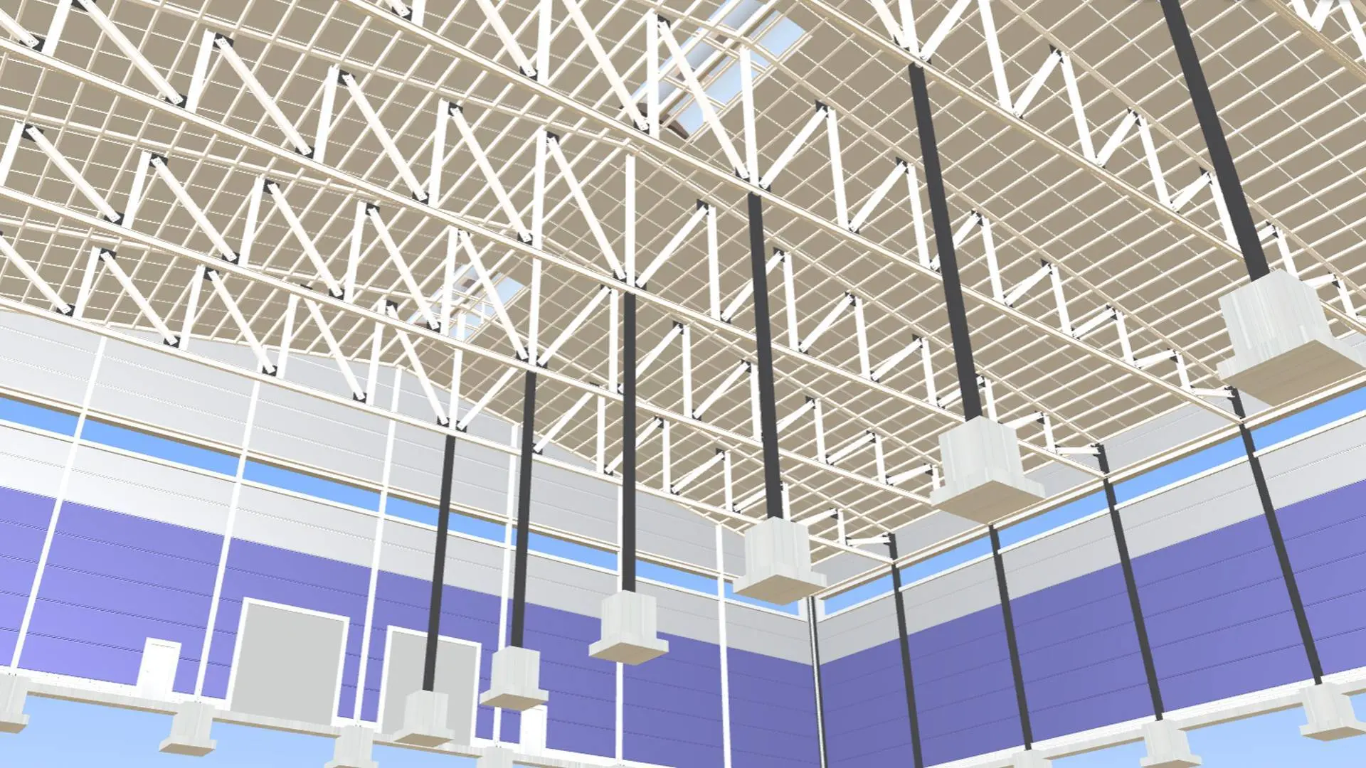 Завод ПК Веста объявляет о заказе быстровозводимого цеха 48х48х10 по производству чемоданов в г. Узловая, Россия