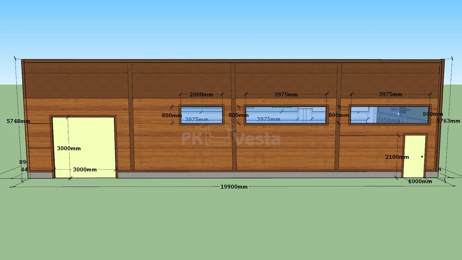 ПК «Веста» объявляет о заказе быстровозводимой автомастерской 8.9 х 19.9 х 3.6 в г. Новомосковск, Россия