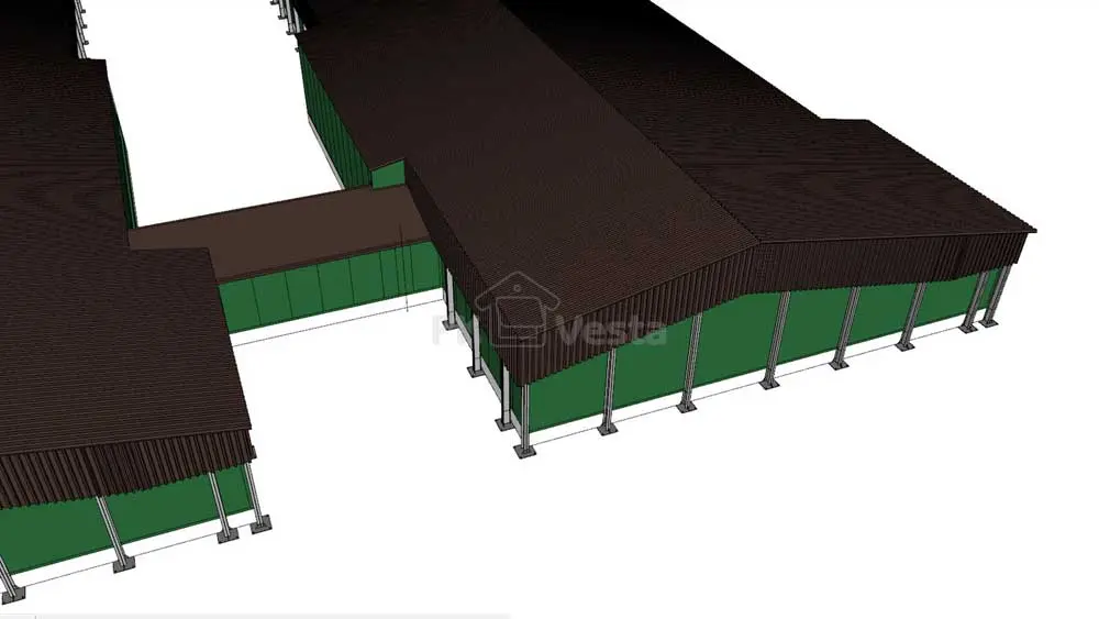 ПК Веста объявляет о заказе стальных конструкций для птицеводческого комплекса из 4 зданий 15Ш х 115Д х 3В из ЛСТК в Тульской области, Россия