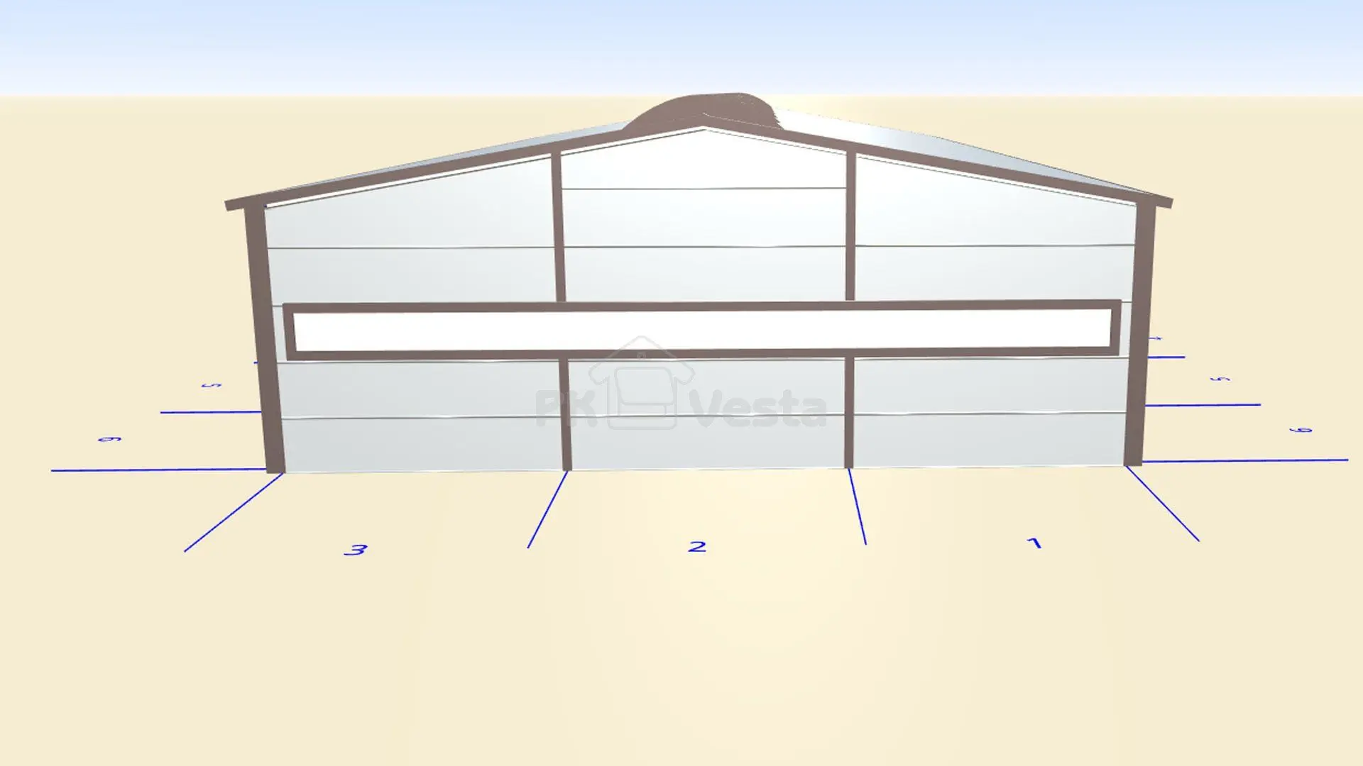 ПК «Веста» объявляет о заказе быстровозводимого мини склада/офиса 18 х 35 х 5.2 (ЛСТК) в г. Дмитров, Россия