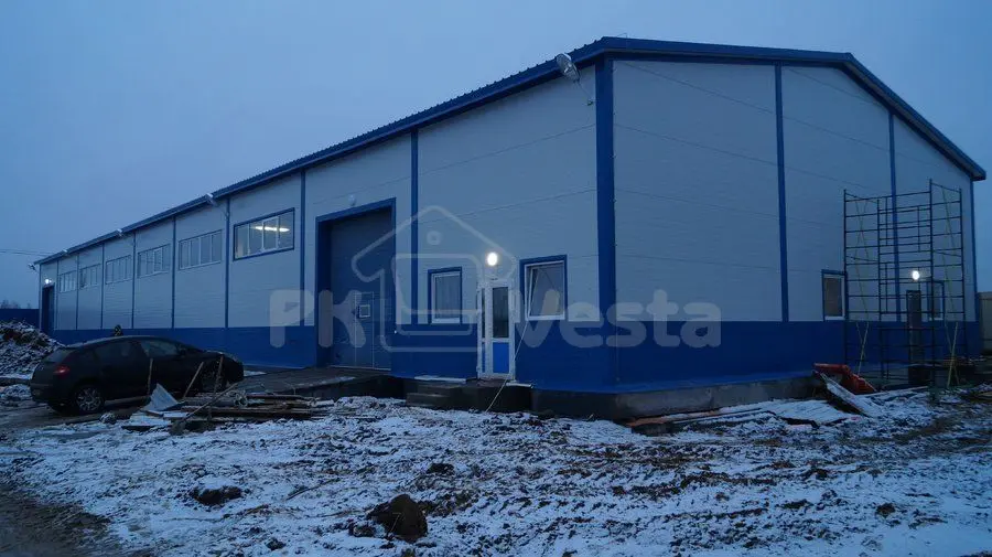 ПК «Веста» объявляет о завершение монтажа быстровозводимого склада для хранения китайских запчастей 15Ш х 42Д х 7В в г. Чехов, Россия