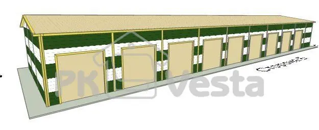 ПК «Веста» объявляет о монтаже быстровозводимого склада для хранения военной техники в г. Калуга, Россия