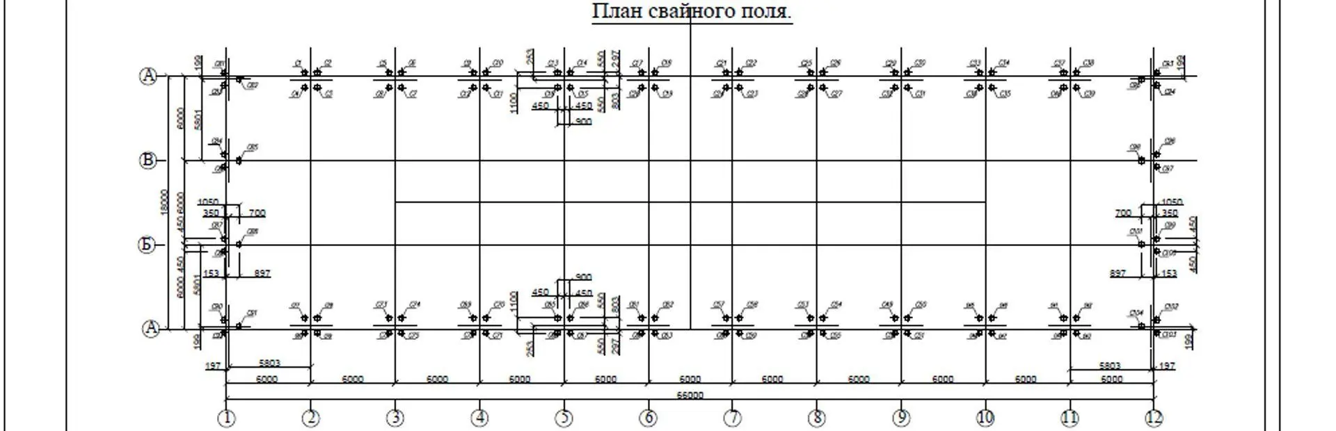 Схема колонн