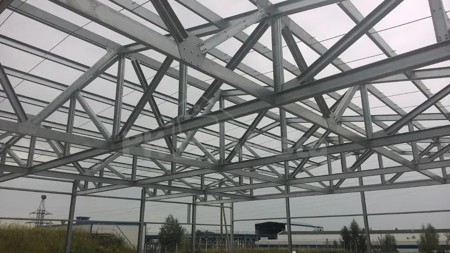 ПК «Веста» объявляет о завершении монтажа стального облегченного каркаса склада/офиса 24Шх40Дх5.2В из ЛСТК в г Тула, Россия