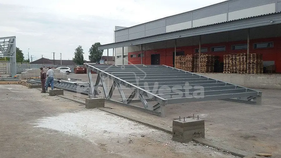 ПК «Веста» объявляет о монтаже быстровозводимого склада индивидуальных вещей в г. Рязань, Россия