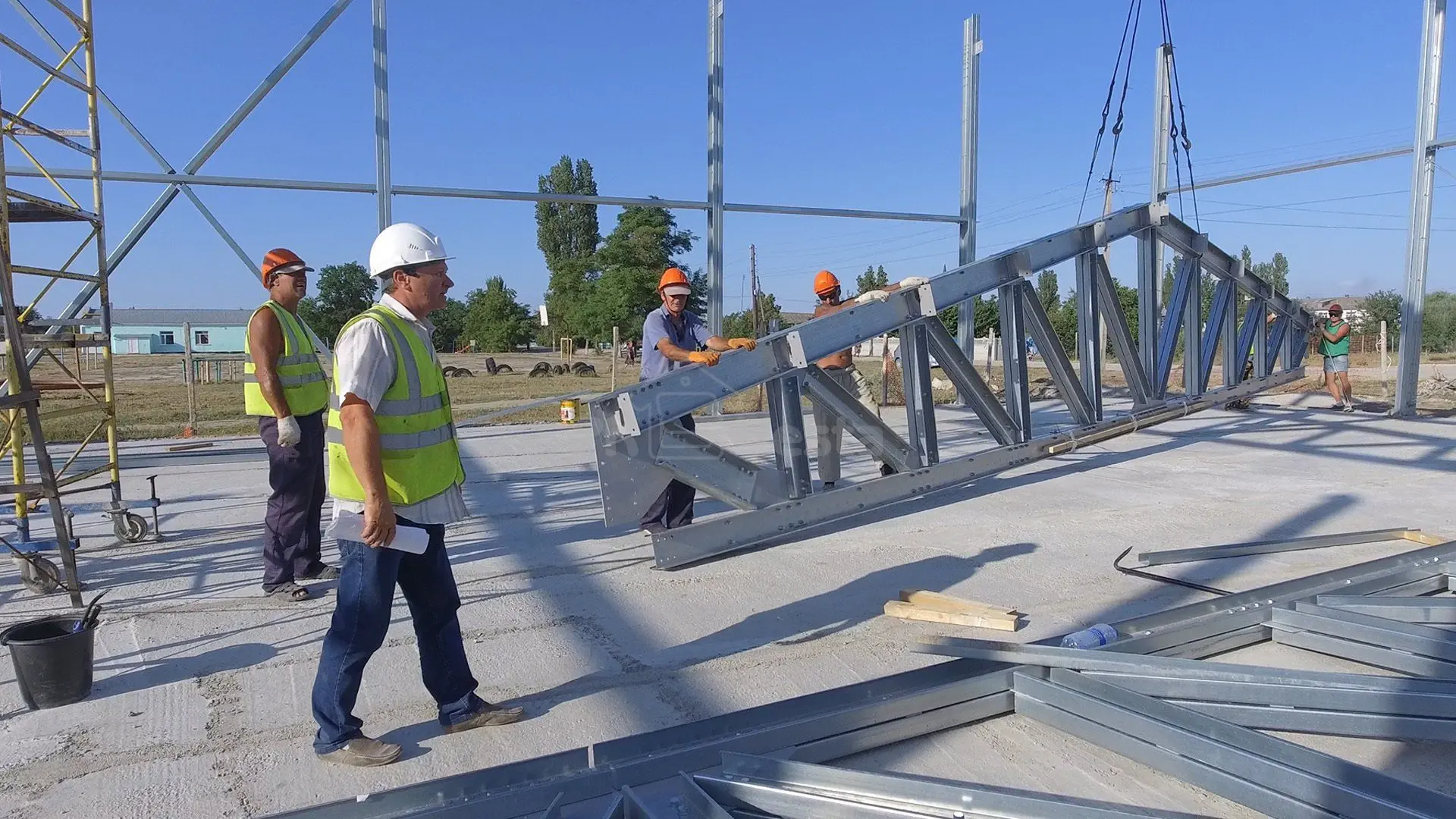 ПК «Веста» объявляет о презентации первого детского спорт зала 15 х 30 х 4.2/7 главе республики Крым в России - Сергею Аксенову